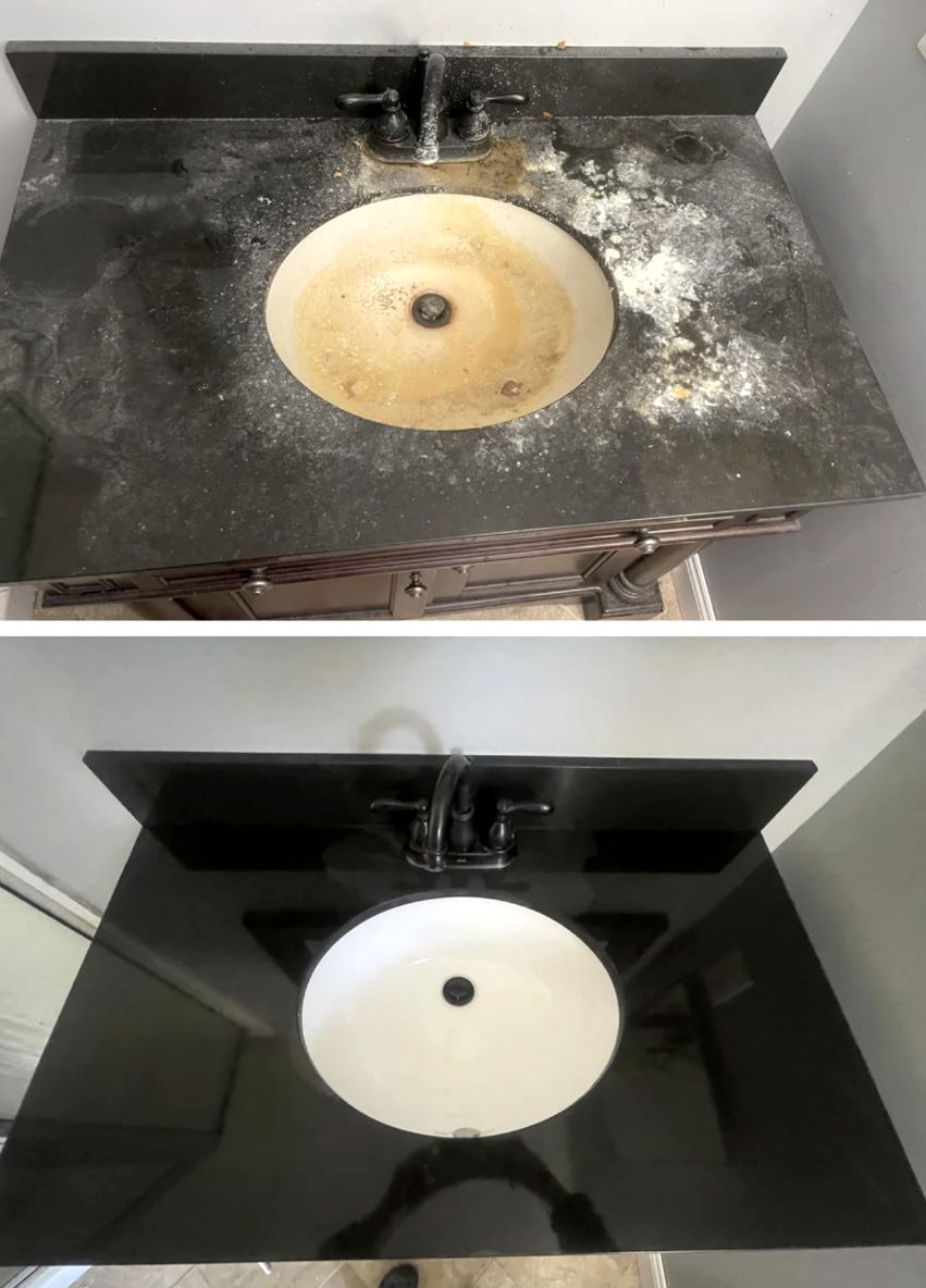 Steam cleaning result 2